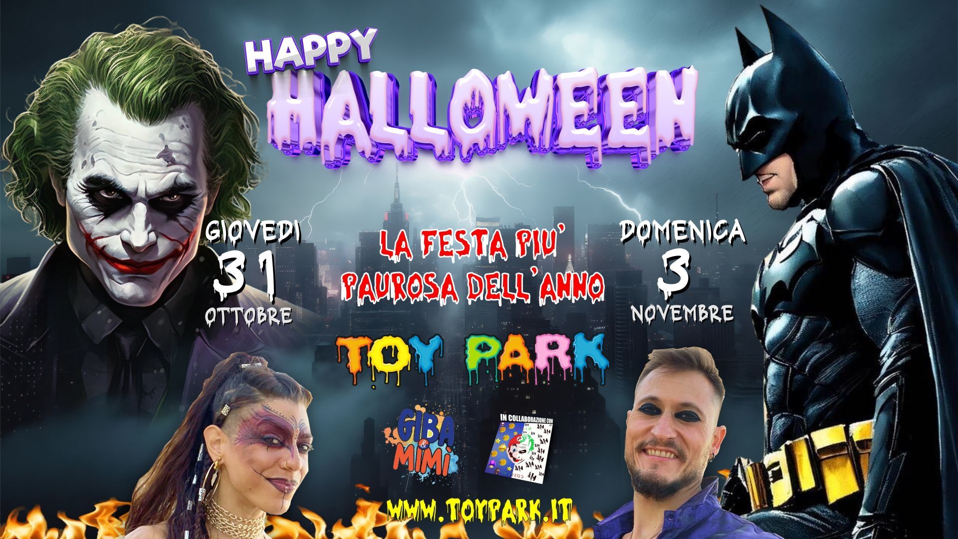 A GRANDE RICHIESTA, torna il nostro storico evento di Halloween!, parco divertimenti Toy Park Palermo