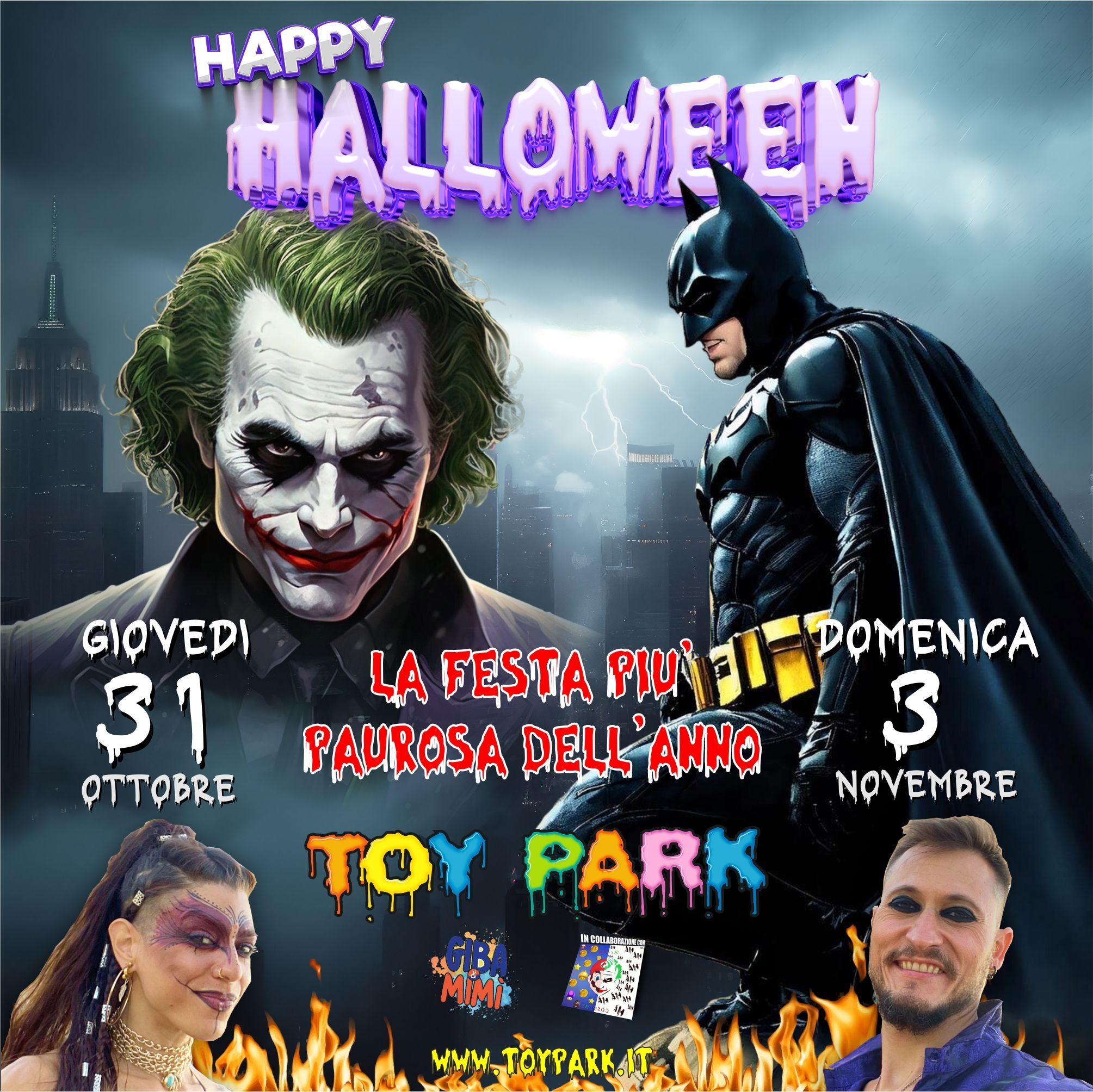 A GRANDE RICHIESTA, torna il nostro storico evento di Halloween!, parco divertimenti Toy Park Palermo